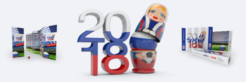 Originelle Werbemittel zur Fußball Weltmeisterschaft in Russland